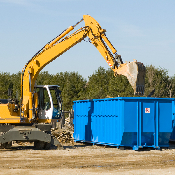 what are the rental fees for a residential dumpster in Bell Center